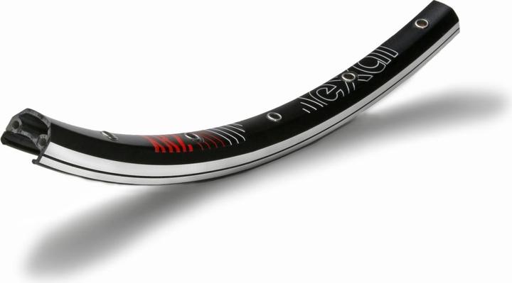Actual product image Ryde EXAL XR2 rim (13-622) 700C, double eyelets, black (28")