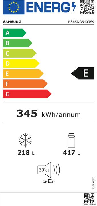 Energy Label Samsung RS5000 (635 l)