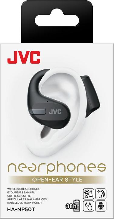 Produktbild JVC HA-NP50T-B (keine Geräuschunterdrückung, 9.50 h, Kabellos)