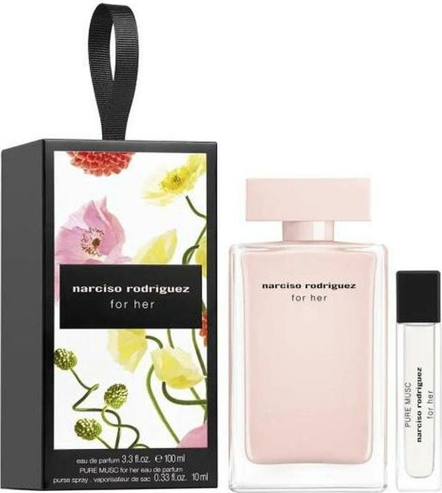 Produktbild Narciso Rodriguez For Her Eau de Parfum 100ml Pure Musc For Her EDP 10ml (Eau de Parfum, 100 ml)