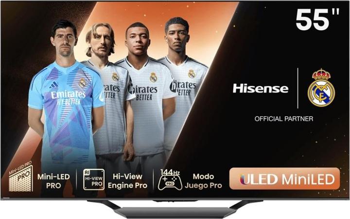 Actual product image Hisense TV 55U7NQ (55", Mini-LED, 4K, 2024)