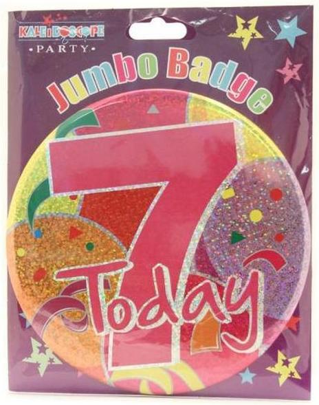 Immagine prodotto Apac Oggi Distintivo Glitterato per il 7° Compleanno