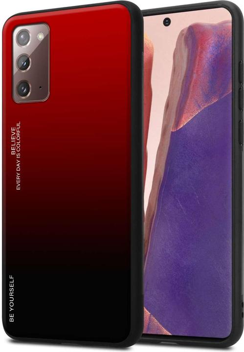 Actual product image Cadorabo Bumper Case for Samsung Galaxy NOTE 20 TPU 2 Farben Glas (Samsung Galaxy Note 20)