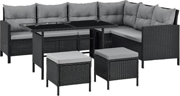 Image du produit Juskys Lounge Manacor Poly rotin