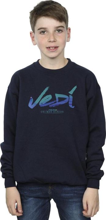 Actual product image Star Wars Boys Obi-Wan Kenobi Jedi Painted Font Sweatshirt (152, 158)