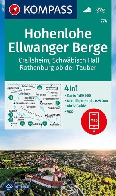 Produktbild Wanderkarte Hohenlohe, Ellwange