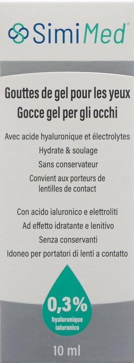 Produktbild SimiMed Augen Gel Tropfen 0.3 % Hyaluron (10 ml, 10 ml Augen Gel Tropfen)
