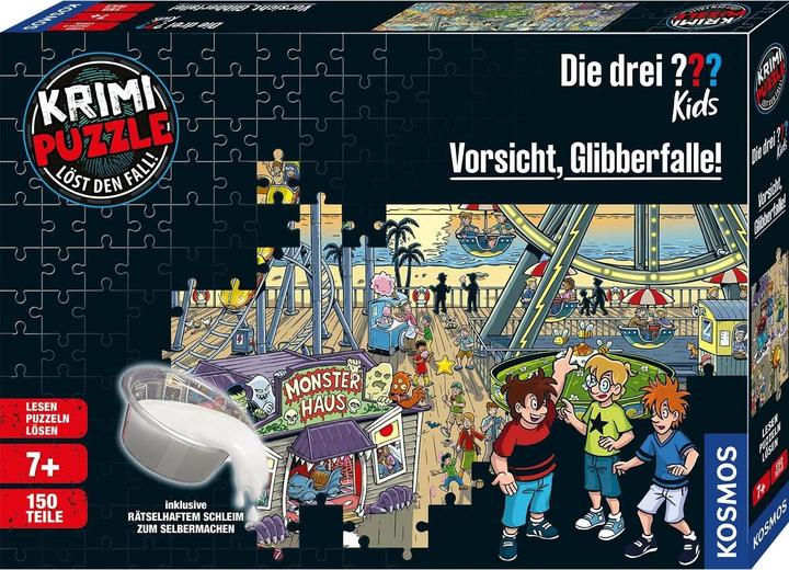 Produktbild Kosmos Krimi-Puzzle: Die drei??? Kids - Vorsicht, Glibberfalle! (150 Teile)