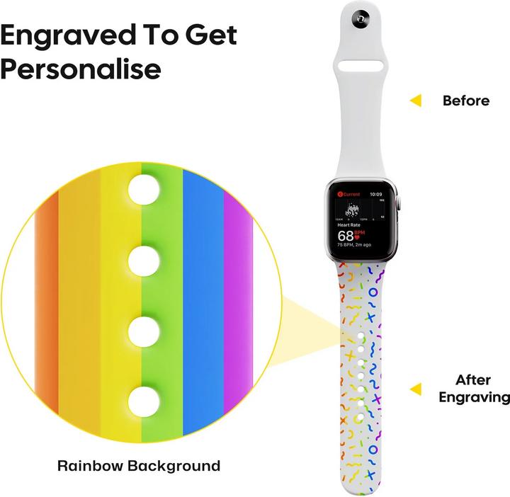 Produktbild LaserPecker Silikonarmbänder Apple Watch (4 Farben) (Silikon, Apple Watch)