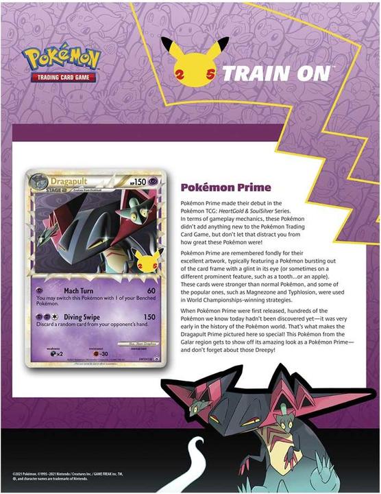 Produktbild Pokémon Dragapult Prime - Celebrations (Englisch, Box Set & Collection)