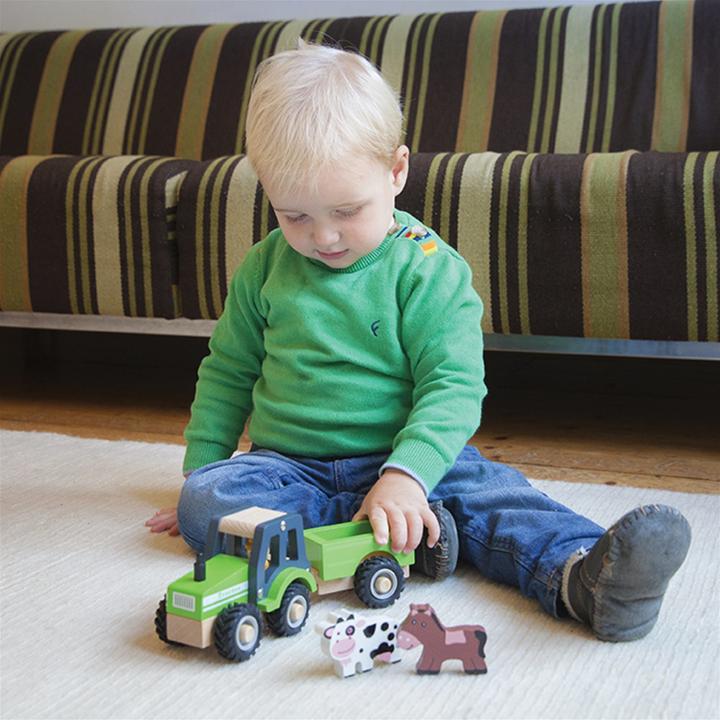 Actual product image New Classic Toys Tractor with trailer - animals