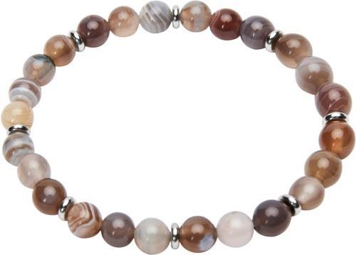 Immagine prodotto HCA Armband - "Joyful Spirit" - Botswana-Achat (18 cm, Pietre preziose combinate con elementi in acciaio inossidabile)