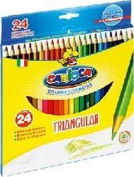 Produktbild Carioca Bleistifte, dreieckig, 24 Farben (42516-24) (Mehrfarbig, 24 x)