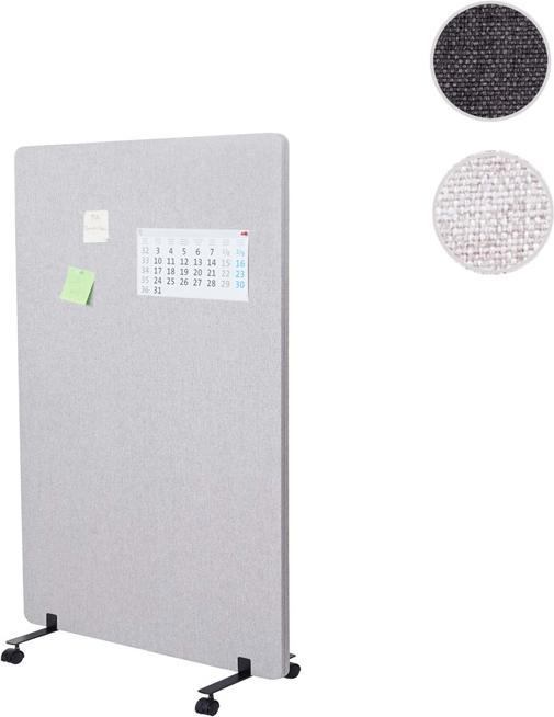 Actual product image Mendler Acoustic partition, office privacy screen room divider pinboard, double-walled rollable