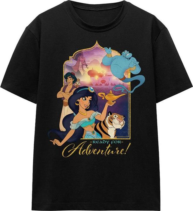 Immagine prodotto Aladdin Are Ready For Adventure Maglietta Jasmine Abu Rajah Genio Adulto Unisex (M)