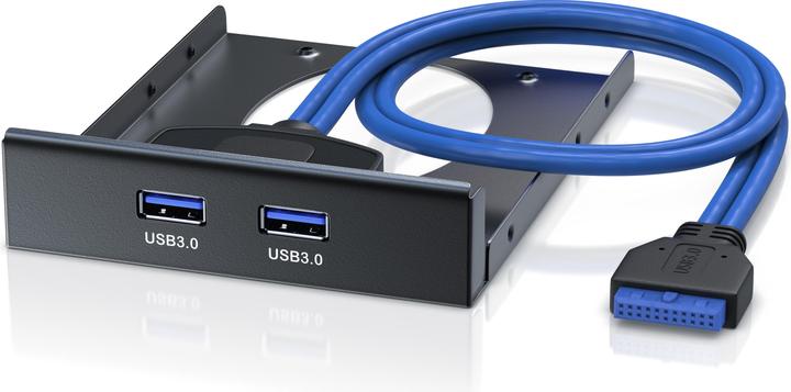 Actual product image CSL USB 3.0 Hub Front Panel 3.5" (USB-A, 2 Ports)