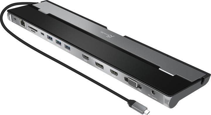 Immagine prodotto j5Create Triple Display Dock (USB-C, USB-A, 12 Porti)