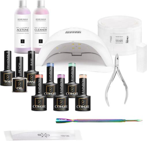 Ocho Nails Gellack Starter Set 4 (Nagellacktrockner)