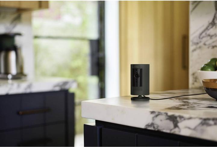 Actual product image Ring Stick Up Cam Plug-In - Black (1920 x 1080 Pixels)