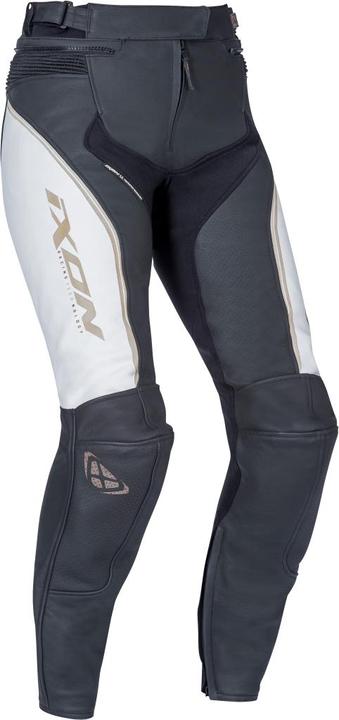 Immagine prodotto Ixon TRINITY Damenlederhose weiss-schwarz-gold L (Donne, L)