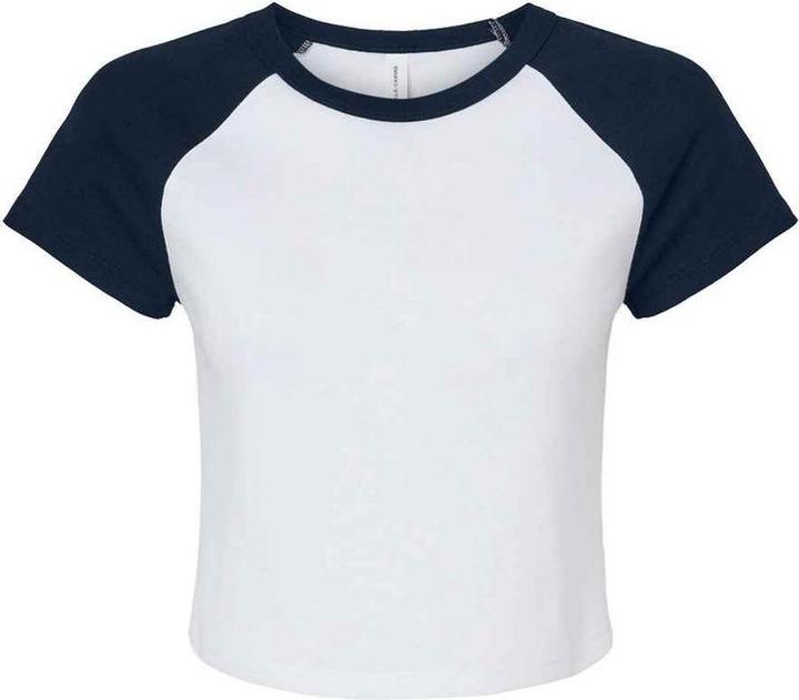 Bella Canvas Kurzes Top Raglanärmel