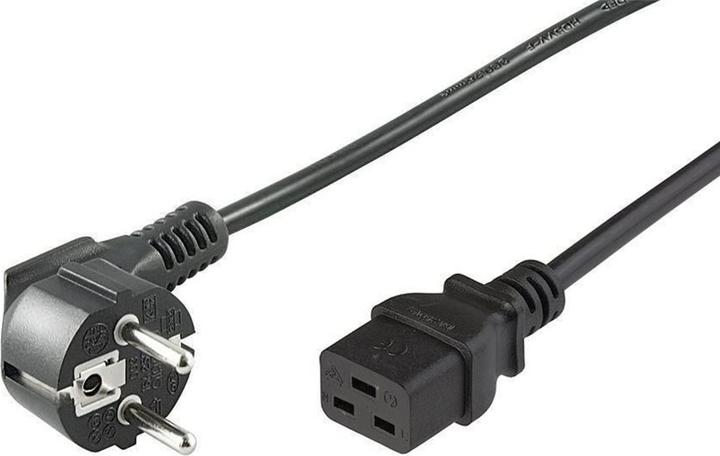 Immagine prodotto MicroConnect PE0771902 Cavo di alimentazione nero 1,8 m CEE7/7 Accoppiatore C19 (1.80 m, CEE 7/7)