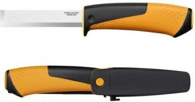 Actual product image Fiskars Carpenter's knife including holster with integrated knife sharpener, total length: 22.4 cm, S (27.80 cm)