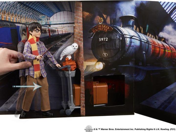Produktbild Gleis 9 3/4 Spielset mit Puppe & Hedwig Figur