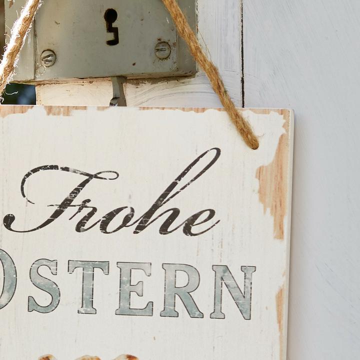 Produktbild Loberon Dekoboard Frohe Ostern (20 x 1 x 30 cm)