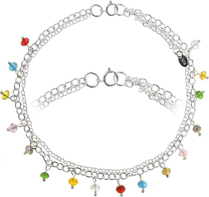 Actual product image Bijouteria Anklet (Silver 925, Plexiglass, 28 cm)
