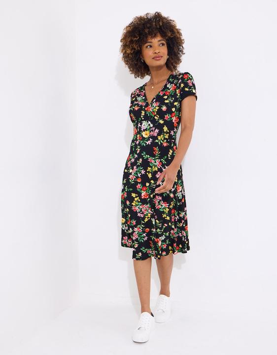 Image du produit Joe Browns Dark Floral Jersey Wrap Dress (40)