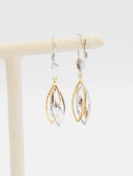 Actual product image Muau Earrings (750, White gold, 18K yellow gold)