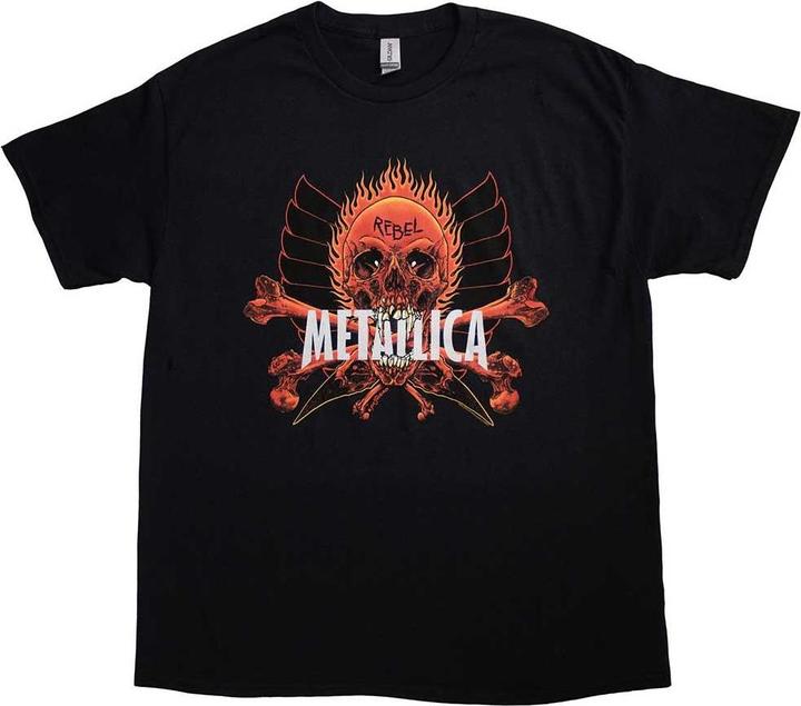 Actual product image Metallica Unisex Adult Rebel T-Shirt (XXL)