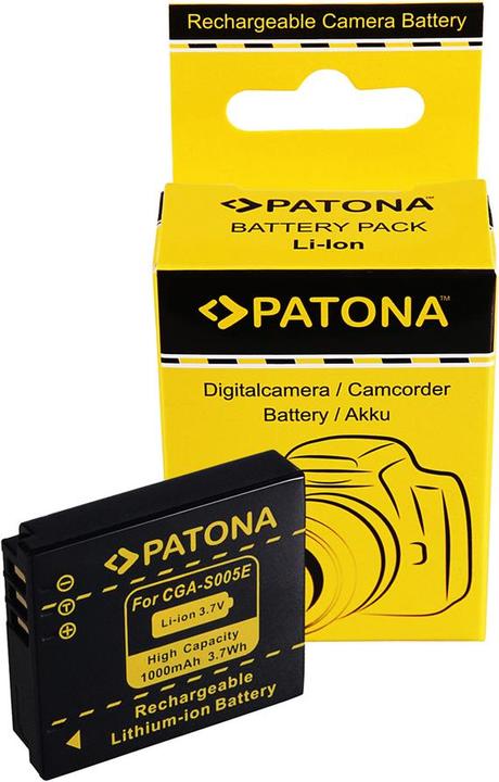 Actual product image Patona Battery f. Panasonic CGA-S005E (Rechargeable battery)