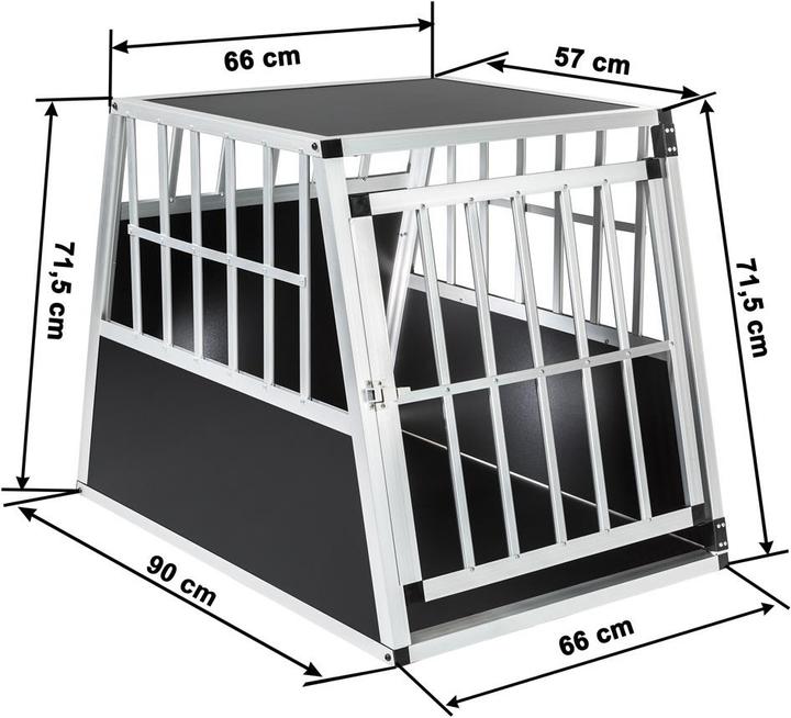 Immagine prodotto tectake Scatola per il trasporto di cani (Cane, Chiusura di sicurezza)
