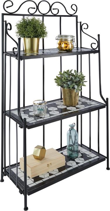 Actual product image tectake Metal shelf