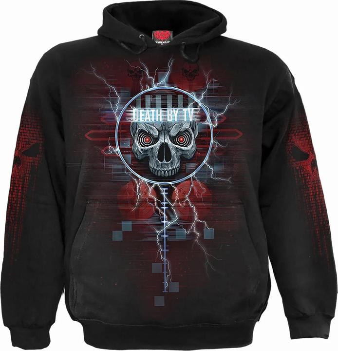 Actual product image Spiral Unisex Adult Death By Tv Hoodie (M)
