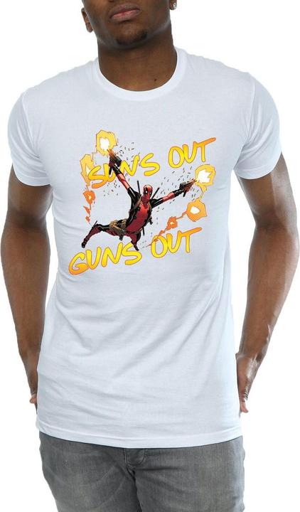 Actual product image Mens Deadpool Sun's Out Guns Out T-Shirt (XL)