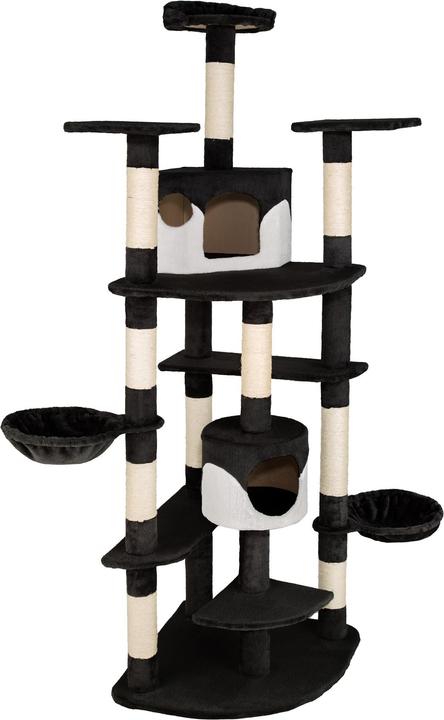 Produktbild tectake Kratzbaum Duki (204 cm, Schwarz, Weiss)