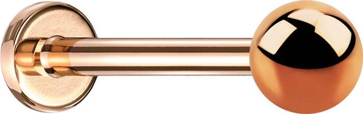 Immagine prodotto Star Piercing Labret Micro Threadless oro rosa con pallina (senza ottone, Acciaio chirurgico 316L)