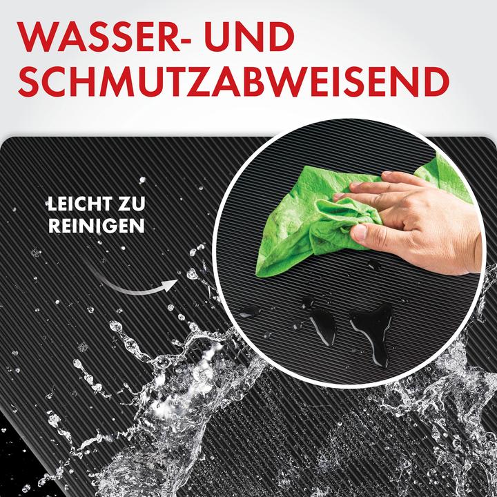 Produktbild Walser Gummimatte Saturn, zuschneidbare Meterware feinripp 100x250 cm schwarz