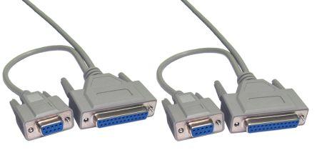 Produktbild Rs Pro Serielles Kabel D25-Buchse, D9-Buchse / D25-Buchse (2.50 m)