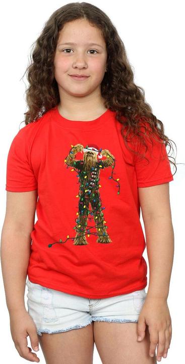 Image du produit Star Wars - T-shirt CHEWBACCA CHRISTMAS LIGHTS - Fille (140, 146)