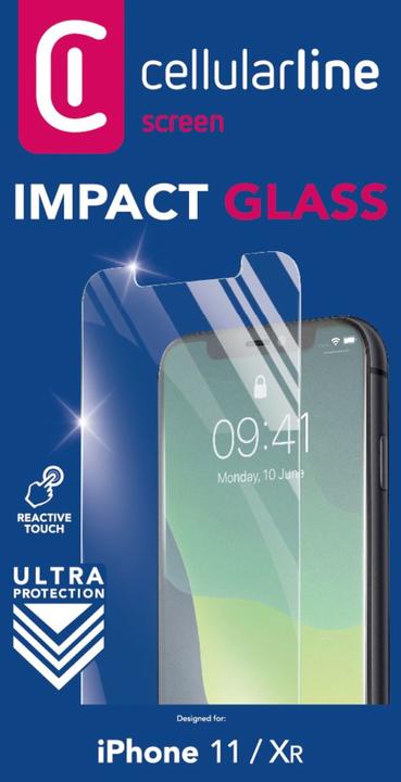 Actual product image Cellularline Second Glass Ultra (1 Piece, Apple iPhone XR, Apple iPhone 11)