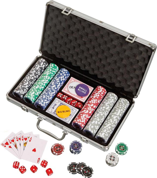 Image du produit Philos jetons de poker, caisse en aluminium (Allemand)