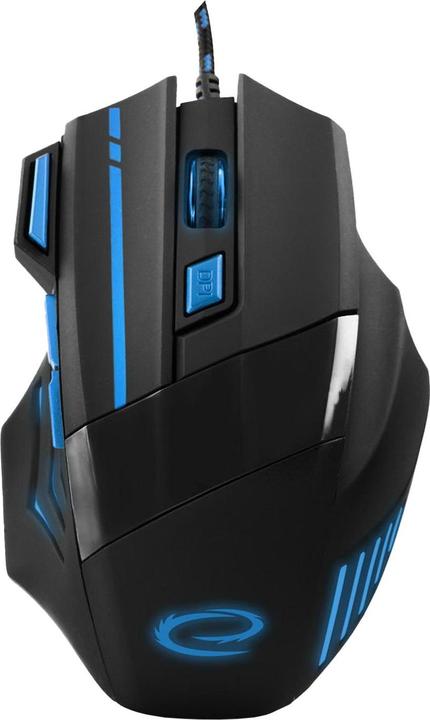 Actual product image Esperanza EGM201B Mouse right USB Type-A Optical 2400 DPI (Cable)