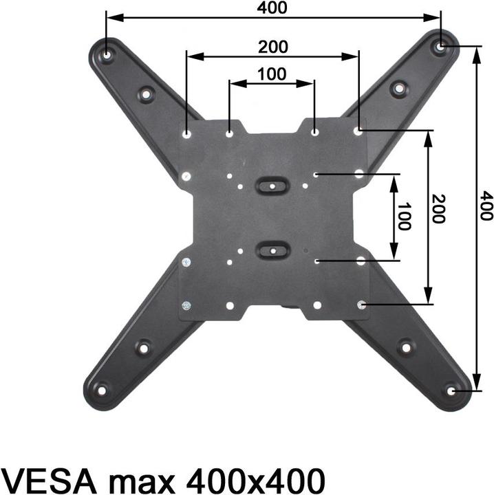 Actual product image tectake TV wall mount (Wall, 55", 100 kg)