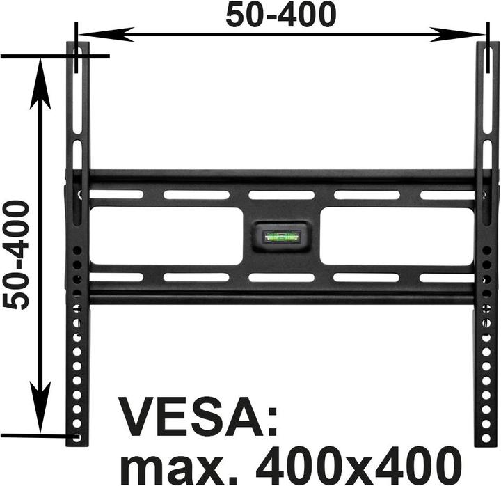 Actual product image tectake TV wall mount (Wall, 55", 90 kg)