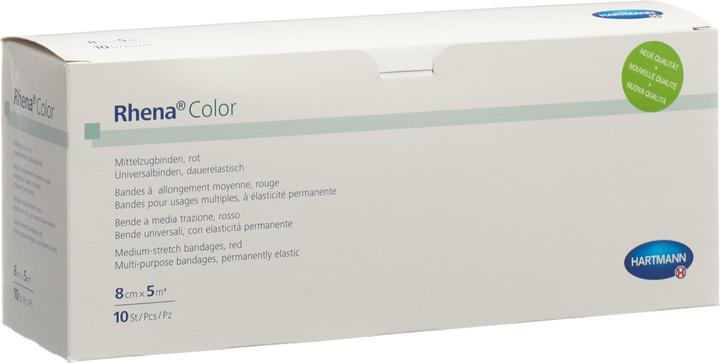 Image du produit Rhena Bandages élastiques de couleur 8cmx5m rouge ouvert