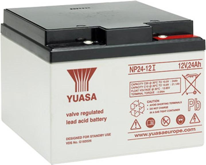 Actual product image Yuasa Lead battery NP24-12I Pb 12V / 24Ah with M5 screw connection